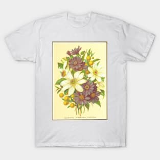 Clematis, Cineraria, Buddlea T-Shirt